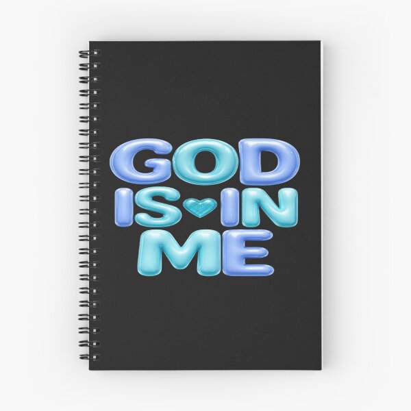 Item preview, God Is in Me – Glossy Blue & Aqua 3D Christian Faith Design designed and sold by SuperChristTees.
