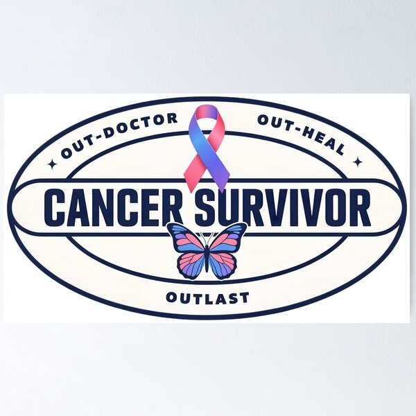 Item preview, Cancer Survivor with Thyroid Cancer Ribbon designed and sold by The She Shed.