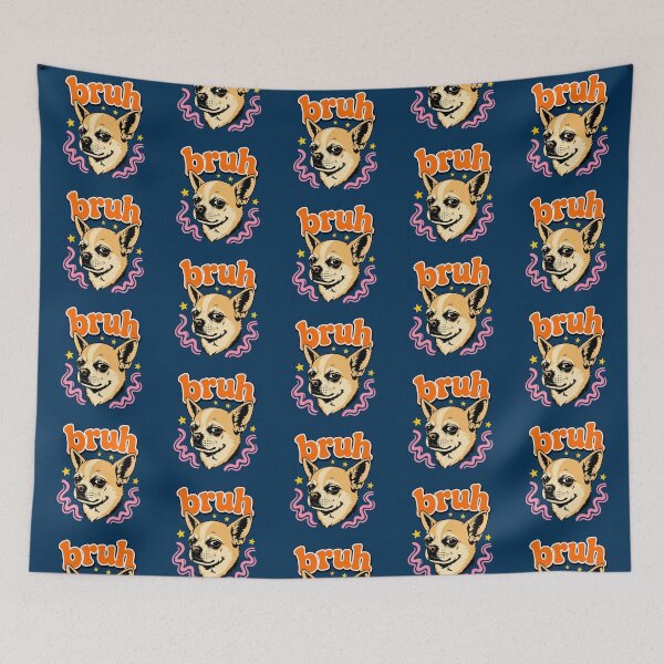 Item preview, Bruh Funny Chihuahua Dog Meme designed and sold by robinhallu.