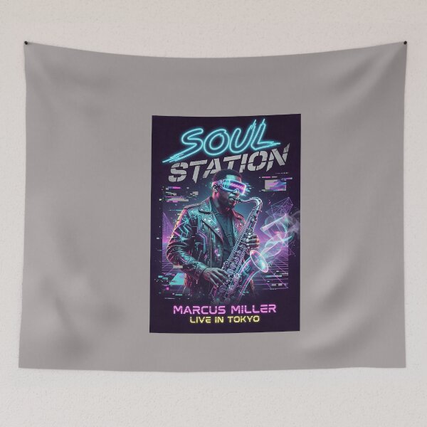 Item preview, Soul Station Album Cover Graphic Print-41 designed and sold by DAVELOCKEY.