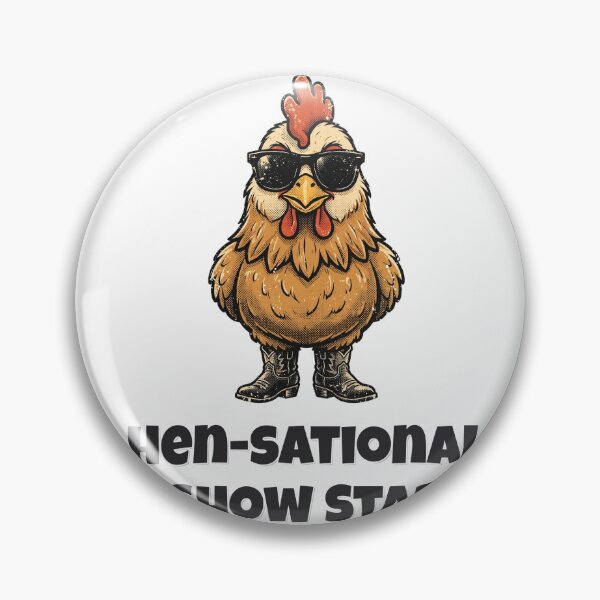 Item preview, Hen-sational Show Star Funny Hen Farm Design designed and sold by Wild Shades.