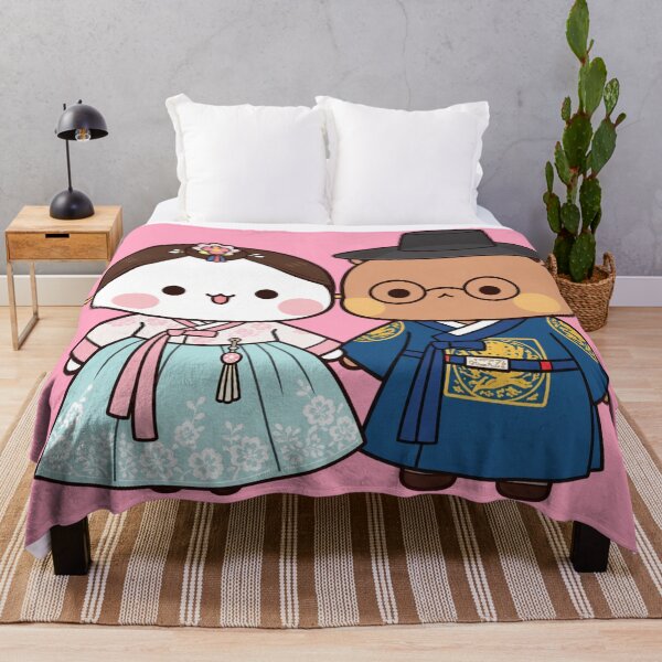 Item preview, Bubu and Dudu dressed in traditional Korean attire designed and sold by YChangShop.