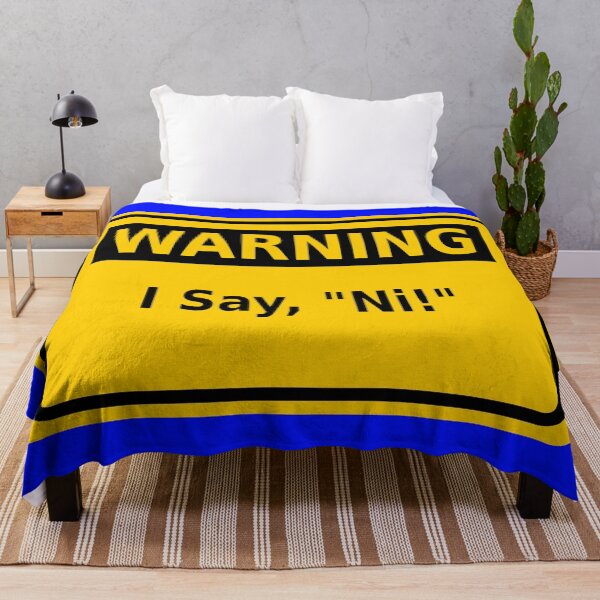 Item preview, Warning: I Say, “Ni!” designed and sold by Karate Octopus.