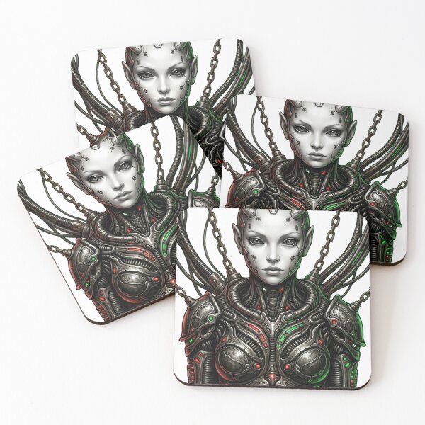 Item preview, Horned Biomechanical Android Standing designed and sold by elglotonmusical.