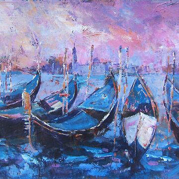 Artwork thumbnail, Gondolas Venice Italy by Ballet Dance-Artist