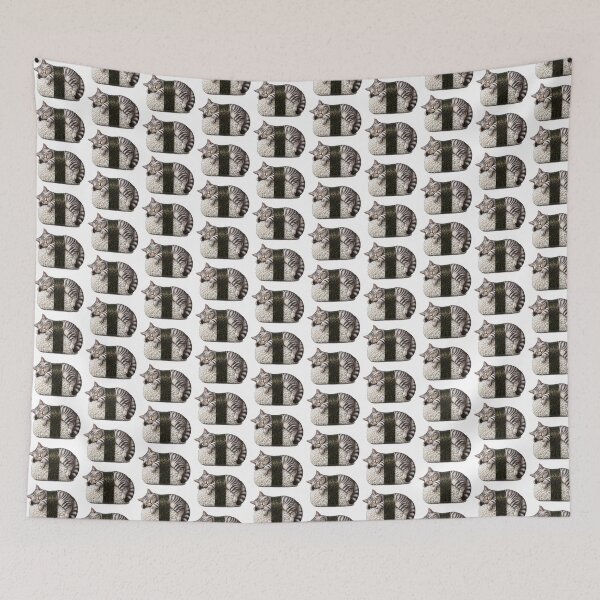 Item preview, Sleeping Tabby Sushi Nigiri: Japanese Neko & Rice Roll Graphic designed and sold by HexOne.
