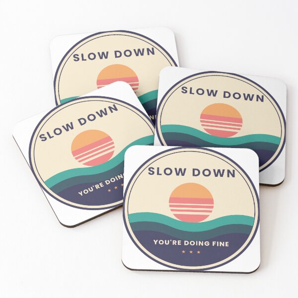 Item preview, Retro Sunset Slow Down You're Doing Fine designed and sold by SHD777.