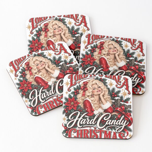 Item preview, Dolly Parton Hard Candy Christmas, Country Music Holiday, Retro Western Christmas Fan Gift  designed and sold by MelisandeHare.