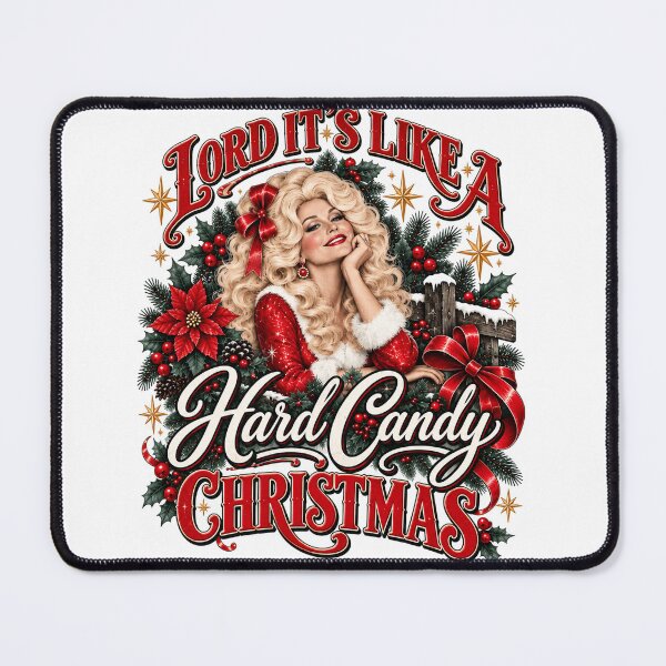 Item preview, Dolly Parton Hard Candy Christmas, Country Music Holiday, Retro Western Christmas Fan Gift  designed and sold by MelisandeHare.