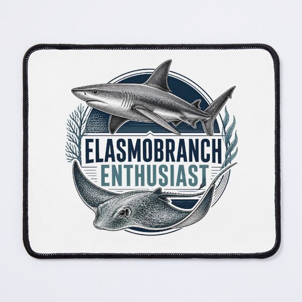 Item preview, Elasmobranch Enthusiast – Funny Ichthyologist and Shark Lover Gift designed and sold by CuteDesignables.