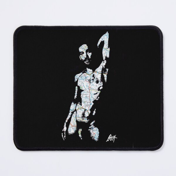 Item preview, Slim Toned Beared Tattooed Twink With Dick Out Map Art By NLMKArtStudio designed and sold by NLMKArtStudio.