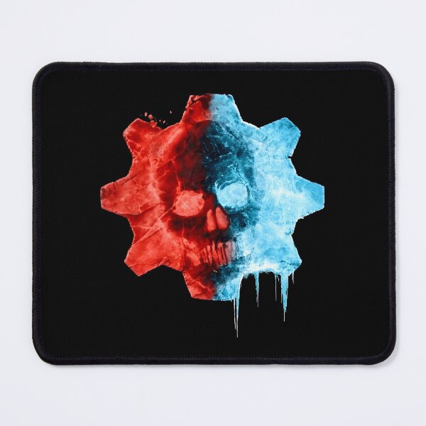 Item preview, Gears of Wars Skull Fire Ice Emblem designed and sold by Lucinda--Power.