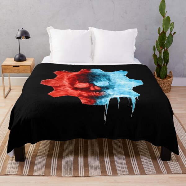 Item preview, Gears of Wars Skull Fire Ice Emblem designed and sold by Lucinda--Power.