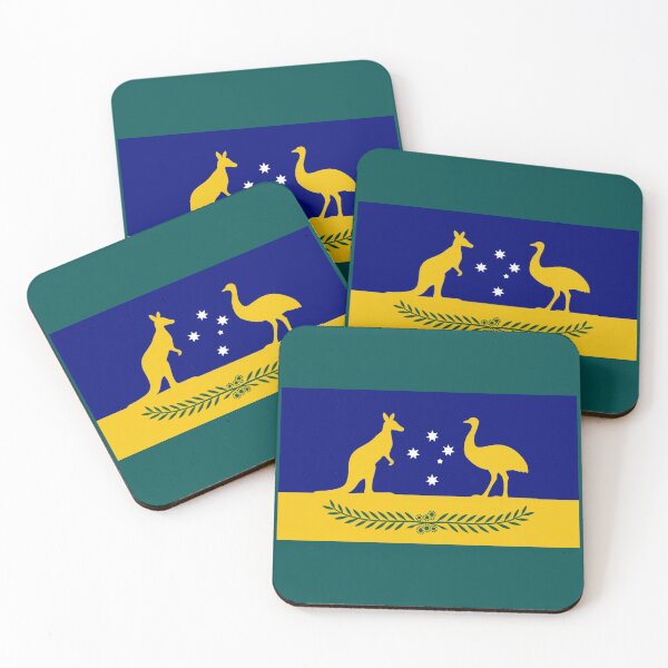 Item preview, Australia Crest Southern Cross blue, green and gold  designed and sold by Kangaroo Sun.
