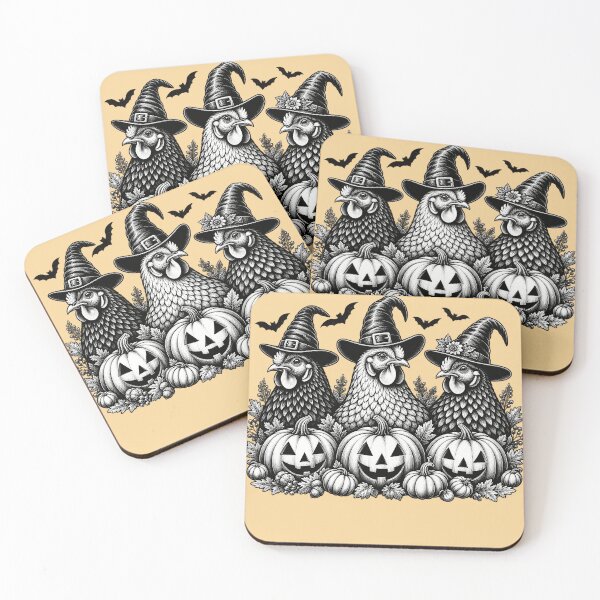 Item preview, Halloween Chicken Witches designed and sold by lcnsdjstrtry.