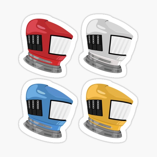 "2001 Helmet Sticker Pack I" Sticker by SysOverlord Redbubble