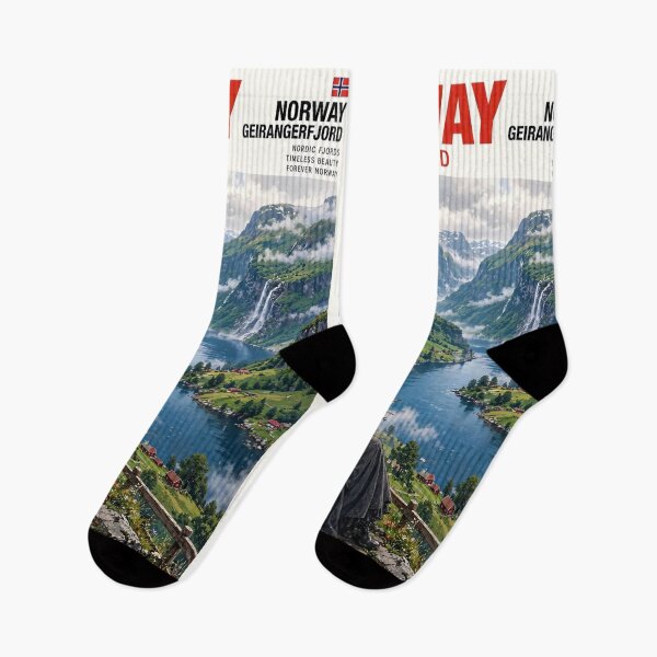 Item preview, Norway — Geirangerfjord — Gothic Beauty in the Land of Fjords designed and sold by DibujandoPorfa.