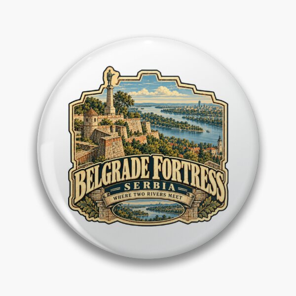 Item preview, Belgrade Fortress Serbia Where Two Rivers Meet European Travel Landmark designed and sold by ManilStuck237.
