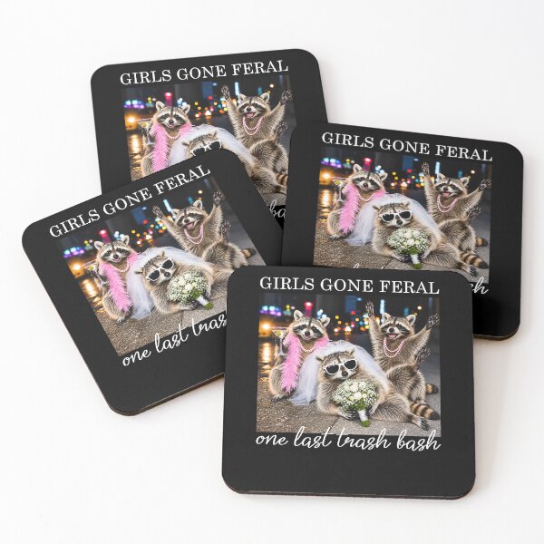 Item preview, Girls Gone Feral Raccoon Bachelorette Party  designed and sold by Hedoraxe.