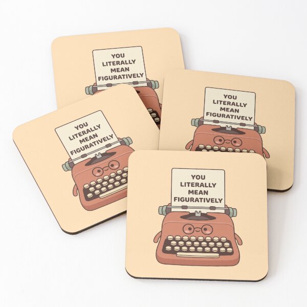 Item preview, You Literally Mean Figuratively Typewriter – Deadpan Editor Appreciation Gift designed and sold by Im-Ara.