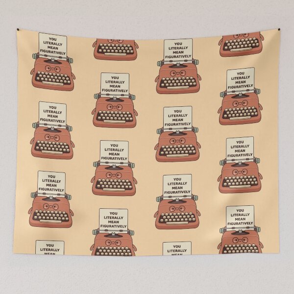 Item preview, You Literally Mean Figuratively Typewriter – Deadpan Editor Appreciation Gift designed and sold by Im-Ara.