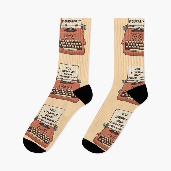 Item preview, You Literally Mean Figuratively Typewriter – Deadpan Editor Appreciation Gift designed and sold by Im-Ara.