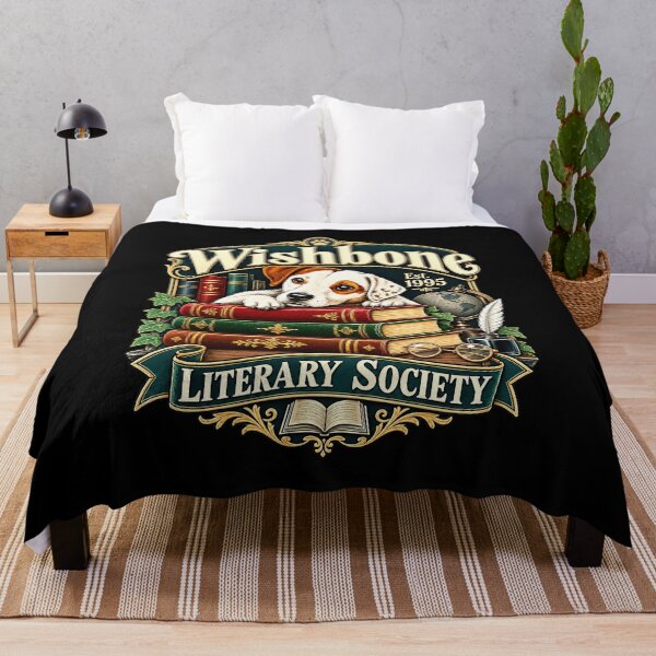 Item preview, Wishbone Literary Society Vintage Book Lover designed and sold by Hedoraxe.