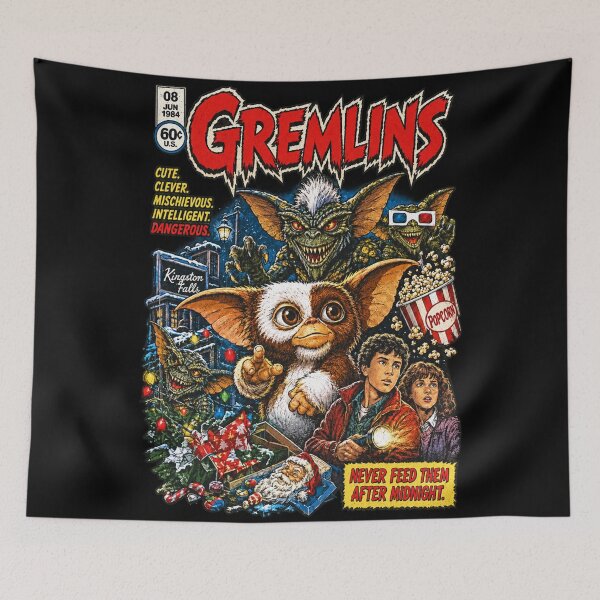 Item preview, Retro Christmas Creature Comic Cover Collage designed and sold by MurillaJeremy.