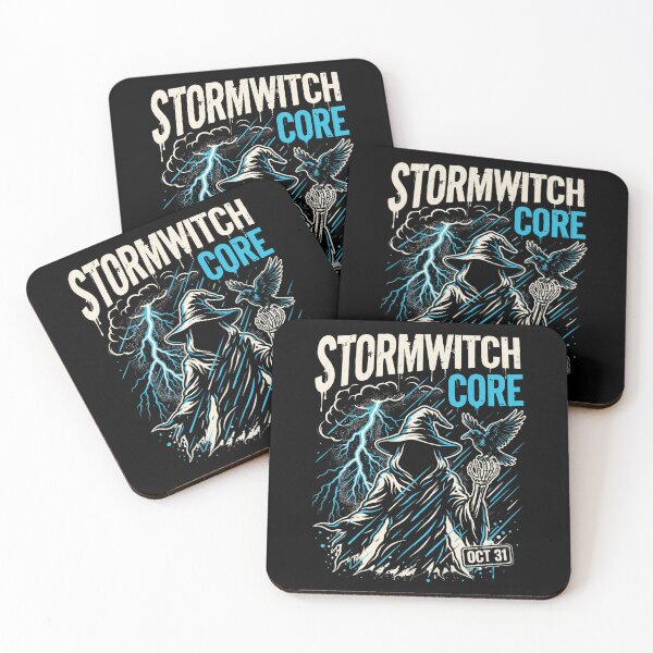 Item preview, Stormwitch Halloween Design – Lightning & Hooded Witch Graphic Tee v12 designed and sold by DarylWelsh2024.