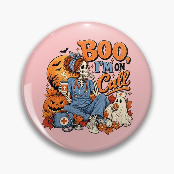 Item preview, Halloween Nurse Skeleton On Call designed and sold by Bob Meme Life.