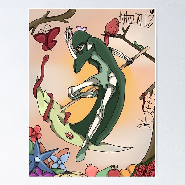 Item preview, Grim Reaper Nature Life Death Cycle Symbolism designed and sold by IDenlison.