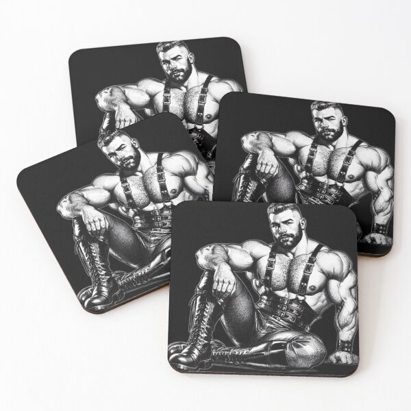 Item preview, Gay Leather Berlin Klaus Retro Art Design designed and sold by ItsAKinkThing.