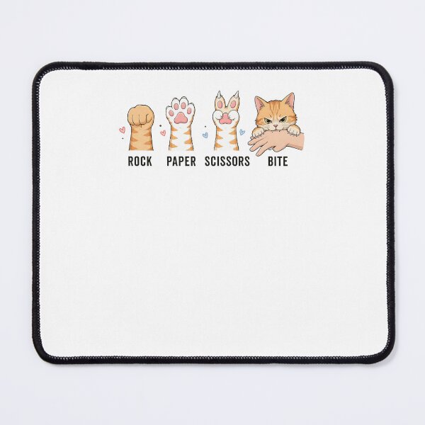 Item preview, Rock Paper Scissors Bite Funny Cat designed and sold by Hedoraxe.