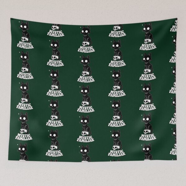 Item preview, Mystic Familiar Black Cat Moon Graphic designed and sold by TheDArt.