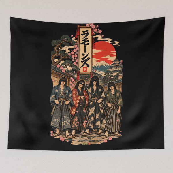 Item preview, Four Samurai Punk Band Sunglasses Katana Castle Ukiyo-e Art designed and sold by BRTHRCNK01.