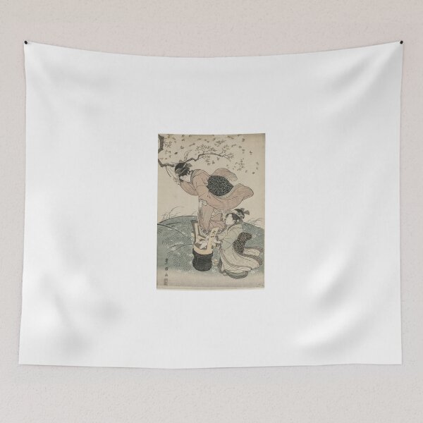 Item preview, Cherry Blossoms in the Wind – Ukiyo-e Print designed and sold by MartinPA.