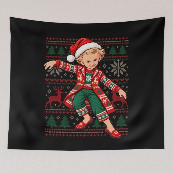 Item preview, Funny Tiptoeing Rumpelstiltskin Meme Ugly Christmas Sweater designed and sold by MaskedTarget.