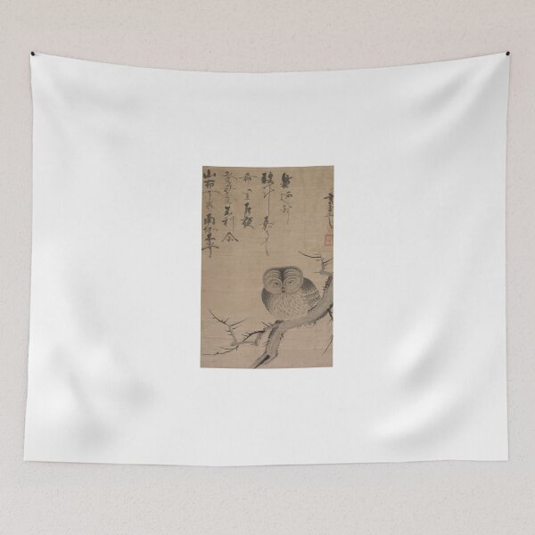 Item preview, Owl on Branch – Japanese Ink Painting designed and sold by MartinPA.