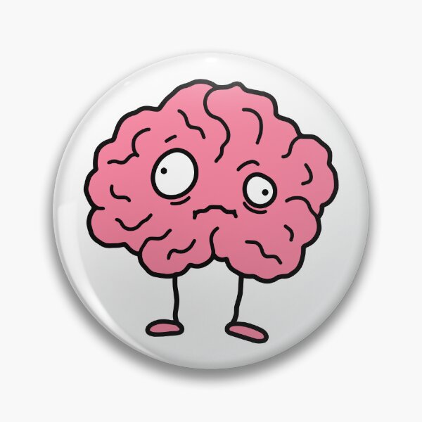Item preview, Cute Pink Brain Funny Cartoon designed and sold by DeepArt100.