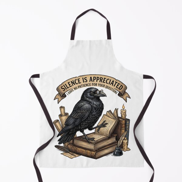 Item preview, Cursed With Knowledge Arcane Crow Librarian Vintage Woodcut Sticker designed and sold by Thuzito.