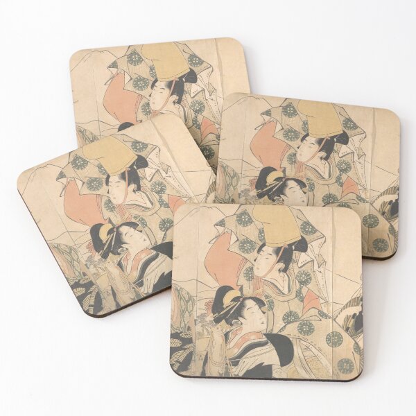 Item preview, Beauties on a Journey – Utamaro Ukiyo-e designed and sold by MartinPA.