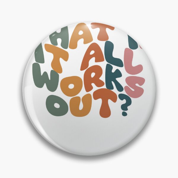 Item preview, What If It All Works Out? Inspirational Quote Positive Motivational Optimism designed and sold by AncientClouds25.