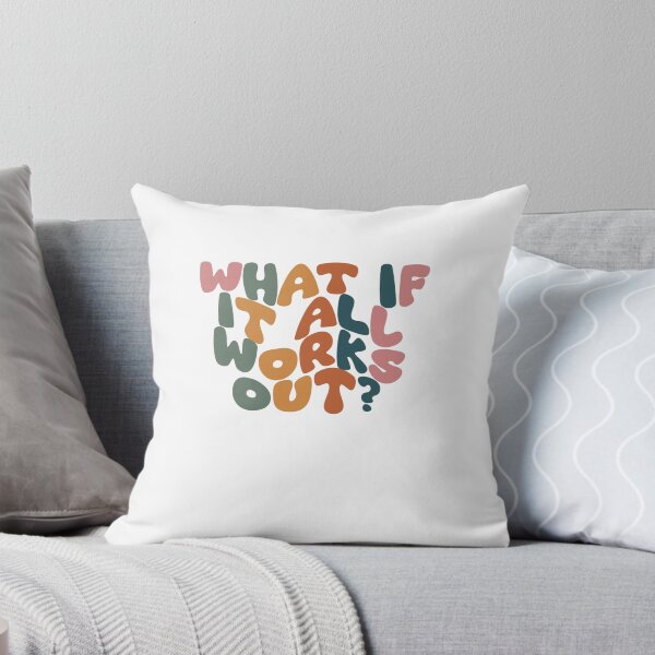 Item preview, What If It All Works Out? Inspirational Quote Positive Motivational Optimism designed and sold by AncientClouds25.