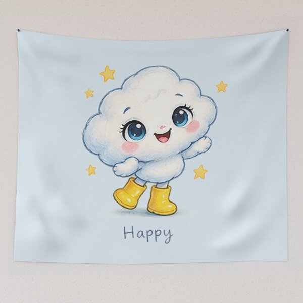 Item preview, Happy Little Cloud designed and sold by Rosie's Wildflower Boutique.