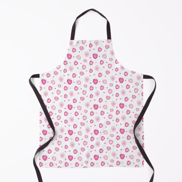 Item preview, Strawberry Surprise halves scattered in pink designed and sold by Quiet Waters Design.