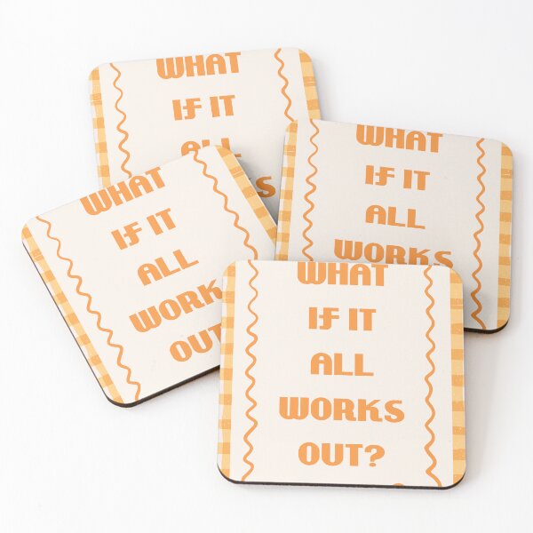 Item preview, What If It All Works Out? Inspirational Positive Motivational Quote designed and sold by AncientClouds25.