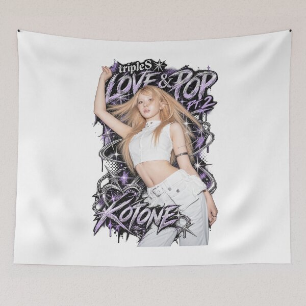 Item preview, Kotone tripleS Love and Pop Pt2 Neon Heart Graphic designed and sold by Valereekmerch.