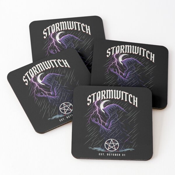 Item preview, Stormwitch Halloween Design – Lightning & Hooded Witch Graphic Tee v15 designed and sold by DarylWelsh2024.