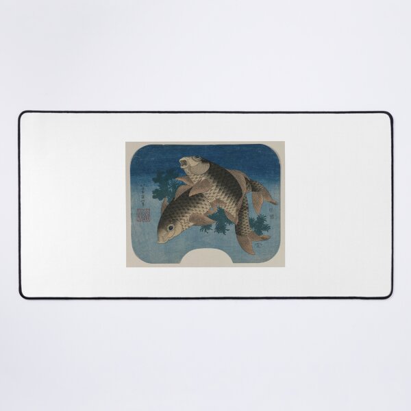 Item preview, Carp Swimming Among Water Weeds – Hokusai Print designed and sold by MartinPA.