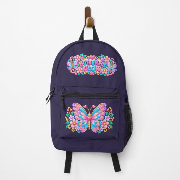 Item preview, Cute Pastel Butterfly Floral Kawaii Pink Blue Aesthetic designed and sold by HO•Designs.